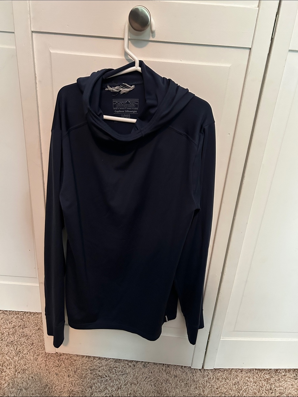 Patagonia Navy Kids Hooded Pullover